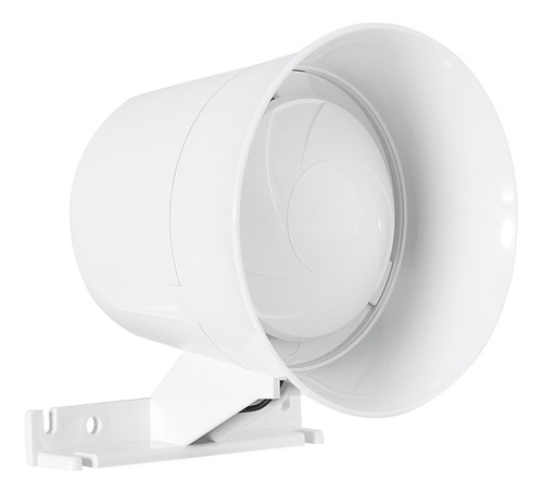 Sirena 1 tono - 115dB - 12VDC 180mA - color blanco Omegasat