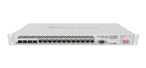 Cloud Core Router, CPU 36 Núcleos, Througput 16Gbps / 24Mpps, 12 Puertos Gigabit Ethernet, 4 Puertos SFP y 4 GB de memoria, Ideal para IPsec