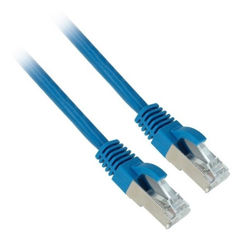 Patch cord S/FTP MC6AS-01F10B CAT6A, 3,05M, blindado con bota, azul