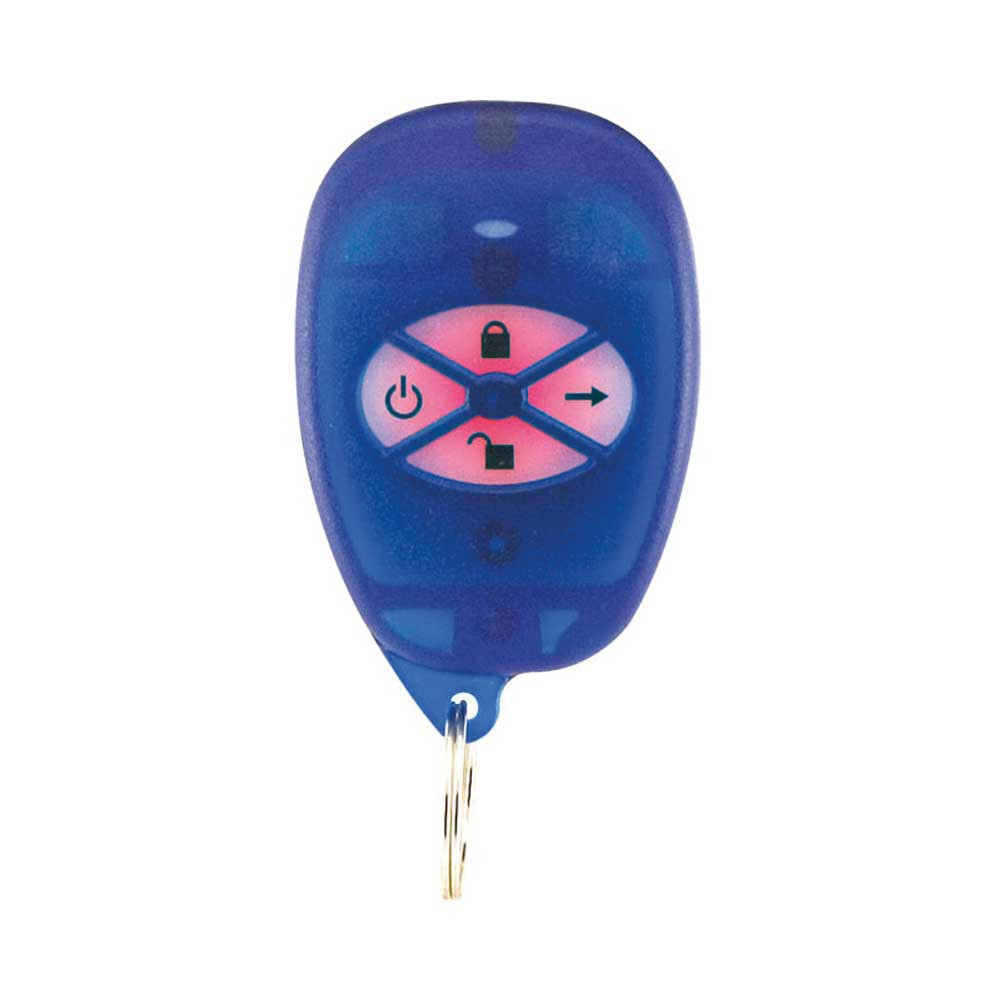 Control remoto Paradox REM1 azul con botones con luz de fondo