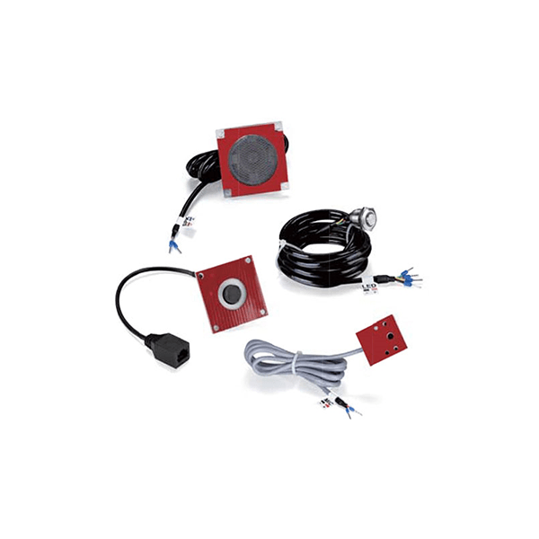 Kit de Accesorios para el modelo PA2, incluye cámara, micrófono, parlante y botón, múltiples aplicaciones