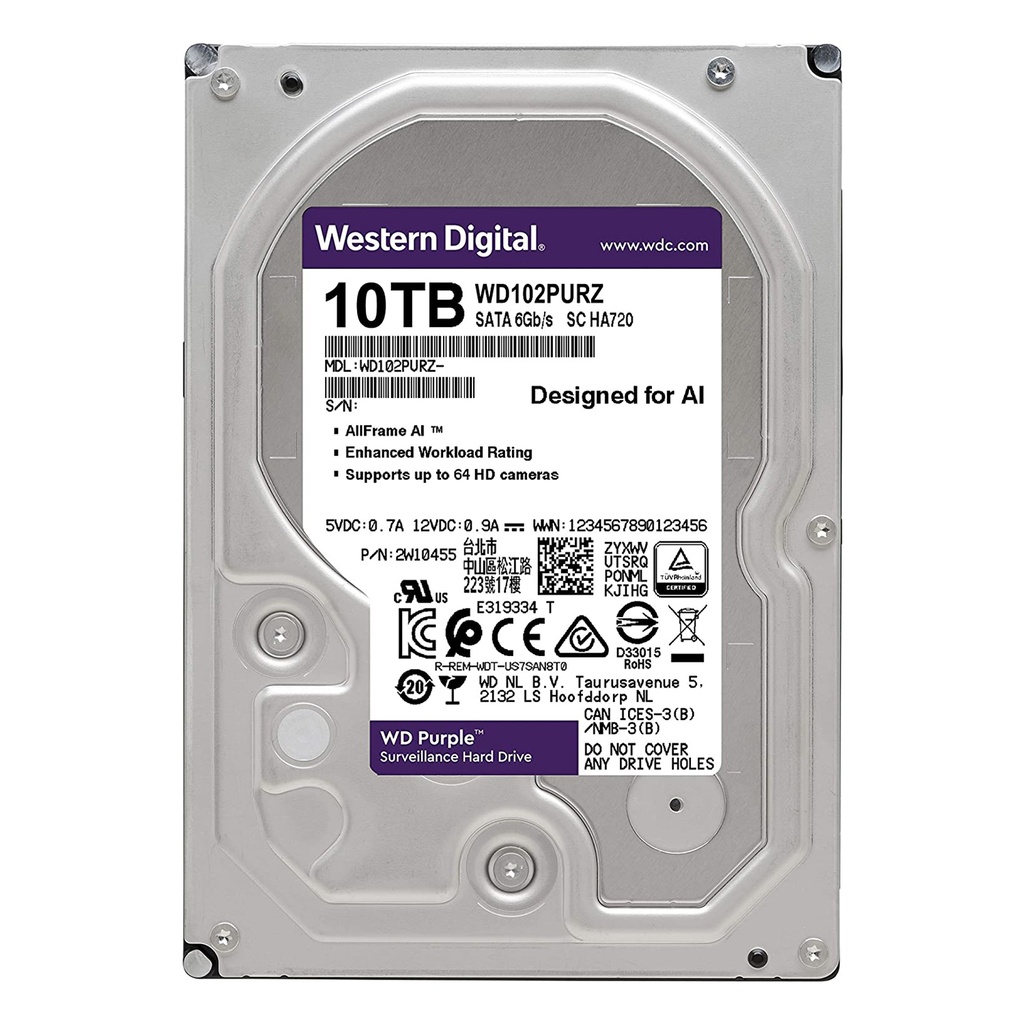 Disco Duro WD Purple 10TB