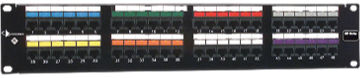 Cobre, Patch Panel, HD, Precargado, UTP, Categoria 6, 48 Puertos, Plano, 2U, Negro, sin Administrador de Cable, Paquete Granel