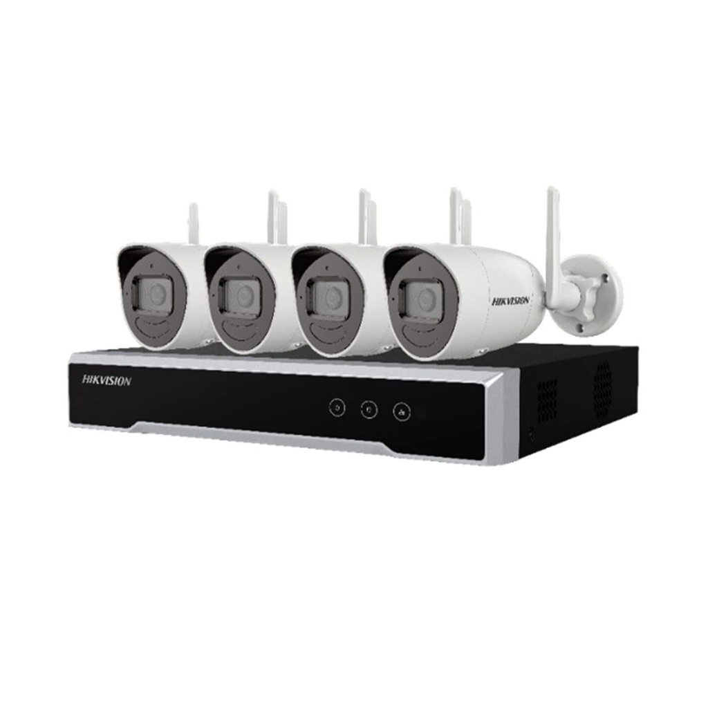 Kit CCTV 4 cámaras tipo bullets Ip 4mp wifi