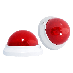 [NICE-STROBE] Luz estroboscópica - color rojo - indicador visual micro procesado alimentación 12V efectos de iluminación alternados - material plástico con protección UV