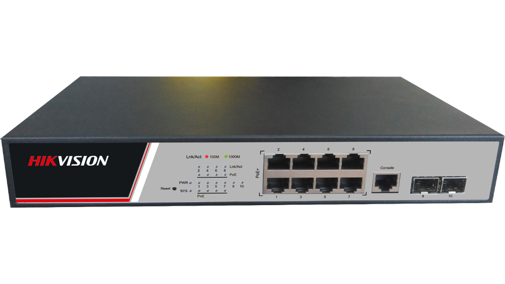 Switch 8 puertos PoE full administrable