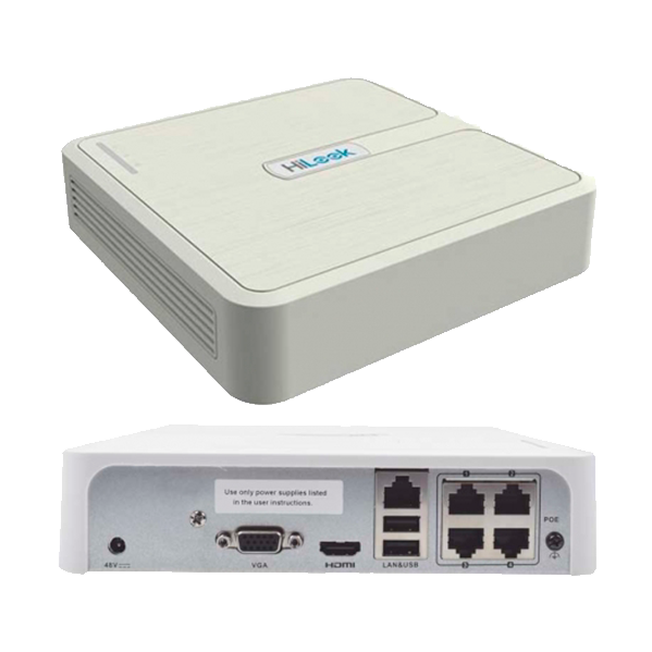 NVR 4 canales 4mp 4 PoE