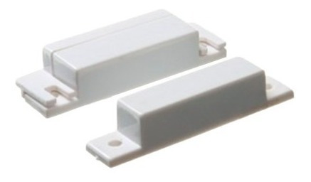 Contacto magnético plástico blanco 6.4*1.9*1.28 cm distancia: 1.5-2