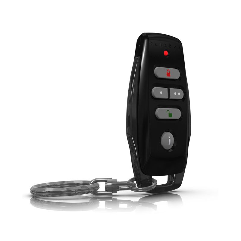 Control remoto bidireccional REM25 negro 433MHz realiza 6 acciones distintas