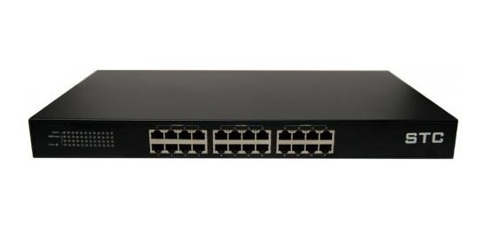 SWITCH 24 PUERTOS STC-S0124P 10/100 Mbps FAST ETHERNET PoE