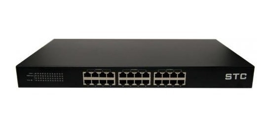 Switch 24 puertos gigabit 10/100/1000 metálico rackeable