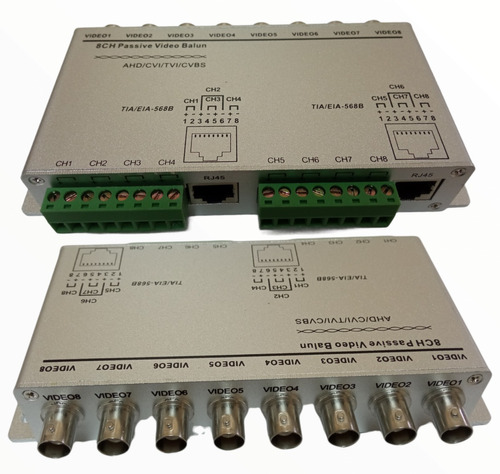 VIDEO BALUN RACKEABLE 8 CANALES STC