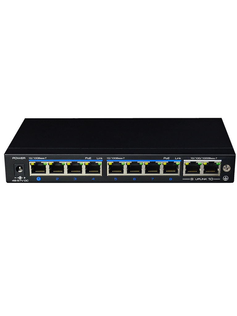 Switch UTEPO 8 puertos PoE 250M 120W