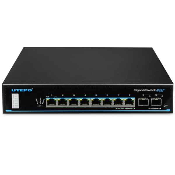 Switch UTEPO 8 puertos PoE gigabit 250M 135W