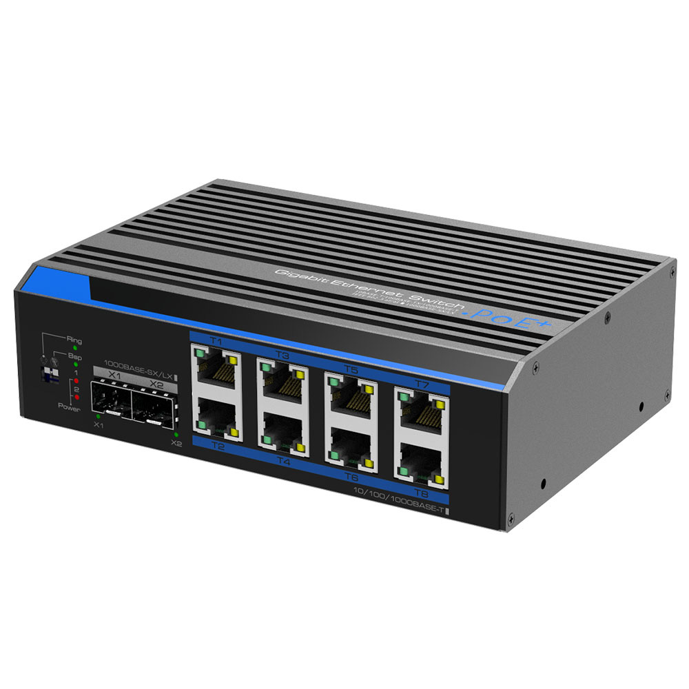Switch industrial UTEPO administrable 8puertos POE++ 150W