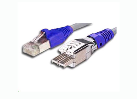 Patch Cord Siemon TERA 2-Pares Cat5e F/UTP Bota Azul, 2 Metros