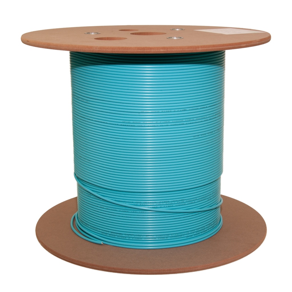 Cable Siemon 12 Fibras Multimodo OM4 Interior Aqua 1 Kilometro