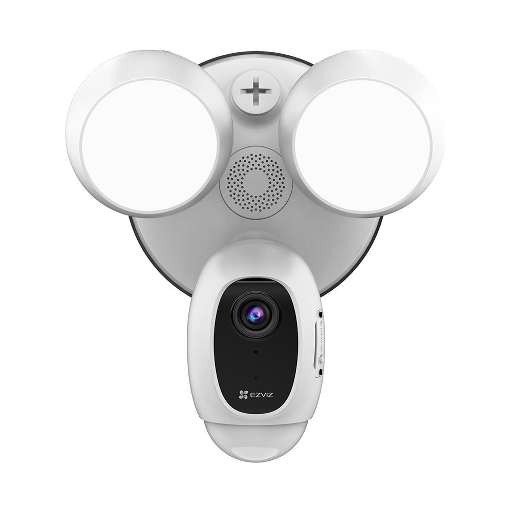 Cámara inteligente blanco IP 4mp Wifi con luz