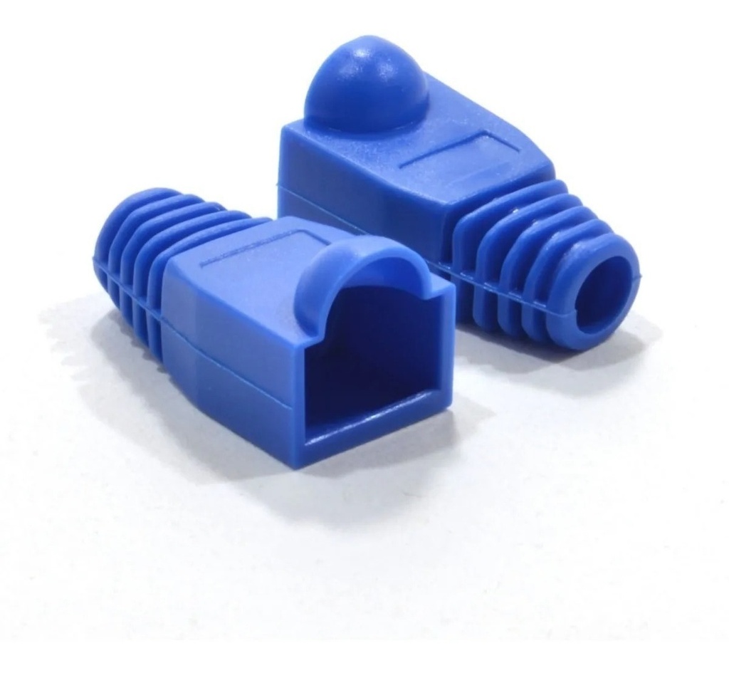 Bota protectora para conector RJ45 AZUL (100 unidades)