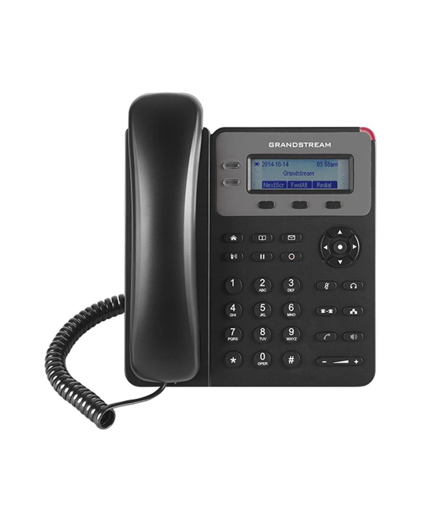 Teléfono IP SMB de 2 Líneas, 1 cuenta SIP con 3 teclas de función programables y conferencia de 3 vías. PoE