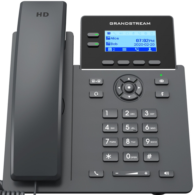 Teléfono IP Grado Operador, 2 líneas SIP con 4 cuentas, PoE, codec Opus, IPV4/IPV6