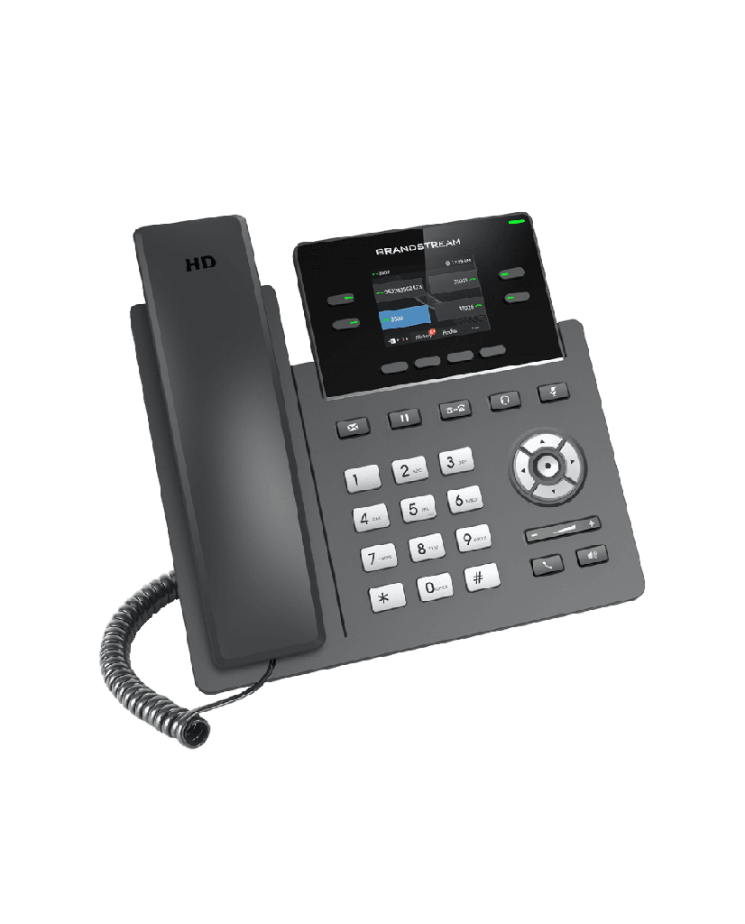 Teléfono IP Grado Operador, pantalla a color 2.4" con gestión en la nube GDMS