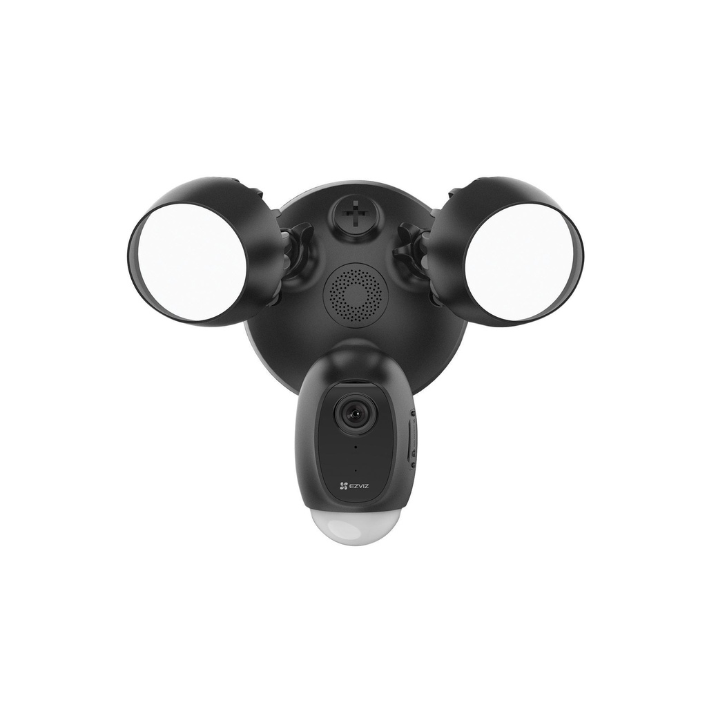 Cámara inteligente negra IP 4mp Wifi con luz