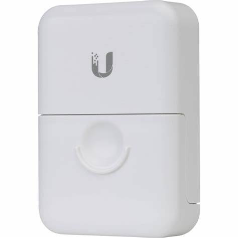 Protector contra descargas electrostáticas Gen2 para equipos Ubiquiti Uso Exterior 2 puertos de datos RJ45 10/100/1000 Mbps.