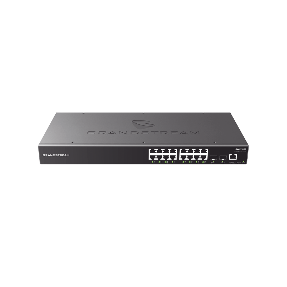 Switch PoE+ Gigabit Administrable / 16 puertos 10/100/1000 Mbps + 2 Puertos SFP Uplink