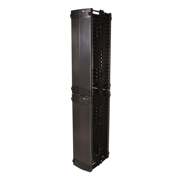 Organizador RouteIT Vertical Sencillo de 45UR, Fabricado en Acero Laminado en Frío 16AWG, 6in (152mm) de Ancho