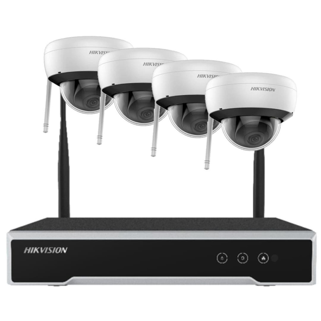 Kit CCTV wifi Ip 4 cámaras tipo domo 2mp incluye disco de 1 TB
