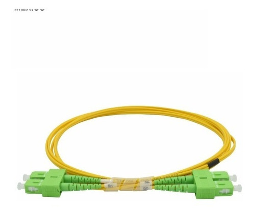 Patch Cord de Fibra 09/125 SC/APC-SC/APC Duplex 1.0M/2,0mm
