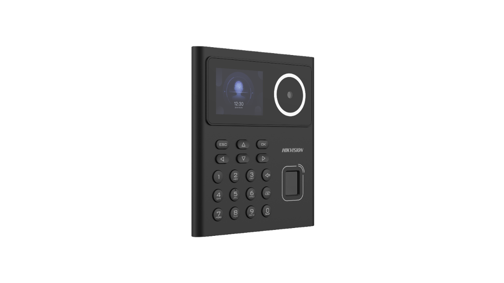 Terminal de reconocimiento facial + tarjeta + pantalla táctil LCD 2.4", lente de 2MP