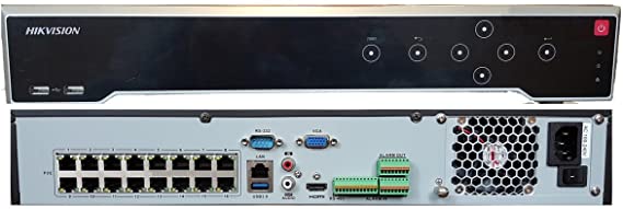NVR 16 canales 8mp 4K PoE 4 HDD rackeable