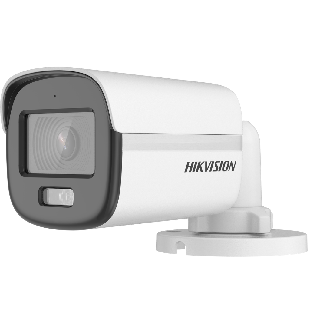 Bala Turbo HD 2 Megapixel (1080p) / Imagen a color 24/7 / Lente 2.8 mm / Luz Blanca 20 mts / Exterior IP67 / WDR 130 dB / Micrófono Integrado