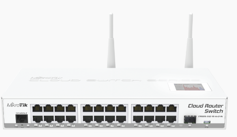 Cloud Router Switch 24 Puertos Gigabit Ethernet, 1 Puerto SFP, 802.11b/g/n, Para escritorio