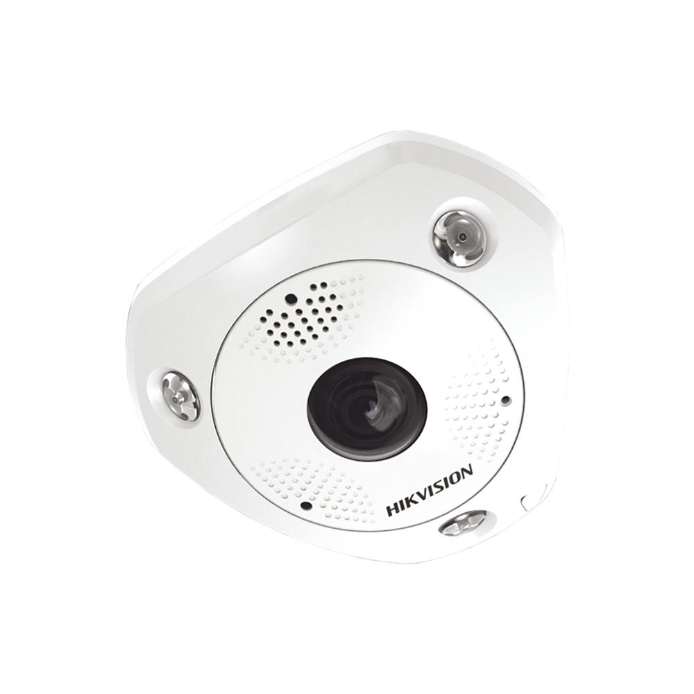 Cámara IP 6MP Fisheye Panorámica 360° Exterior IP67 Audio Micrófono y Speaker