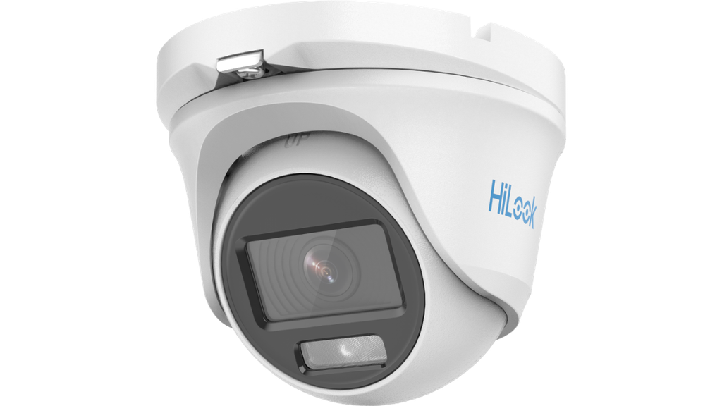 Cámara Turbo HD tipo domo 2MP metálica 2.8MM COLORVU