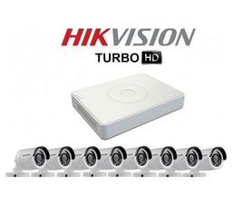 [DS-J142I/7108HGHIF1(S)/N+8CAM] Kit CCTV 8 cámaras tipo bullets