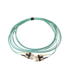 [FJ2-LCLC5V-02AH] Fibra jumper duplex XGLO OM4 2 metros, color aqua