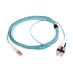 [FJ2-LCLC5V-03AH] Fibra jumper duplex XGLO OM4 3 metros, color aqua