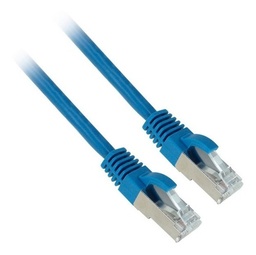 [MC6AS-01F03B] Patch cord S/FTP Cat6A MC6AS-01F03B 3ft. 0,91m, Blindado con bota, azul