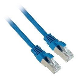 [MC6AS-01F10B] Patch cord S/FTP MC6AS-01F10B CAT6A, 3,05M, blindado con bota, azul