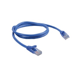 [MCE-01F01B] Patch cord UTP CAT5E MCE-01F01B 0,30M blindado con bota, azul