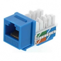 [MKE-01B] Conector de crimpado modular Keystone Jack Coupler azul