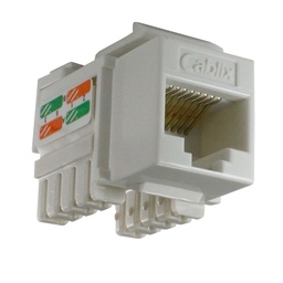 [MKE-01W] Conector de crimpado modular Keystone Jack Coupler blanco
