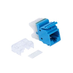 [MX6-F06B] Salida UTP RJ45 CAT6 MX6-F06B estilo 110 montaje plano, azul
