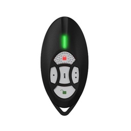 [REM2-K9A] Control remoto negro con botones con luz de fondo REM2