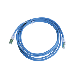 [ZM6A-S10-06B] Patch cord RJ45 CAT6A ZM6A-S10-06B cobre blindado, S/FTP, T568A/B, trenzado azul