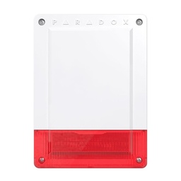 [SR250-C6P] Sirena inalámbrica para intemperie con luz roja